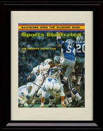 16x20 Framed Jim O'Brien Colts - SI Autograph Promo Print Gallery Print - Pro Football FSP - Gallery Framed   