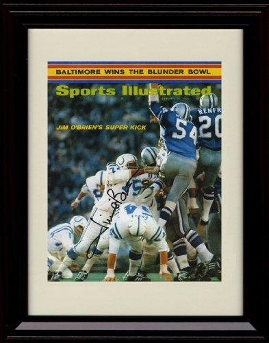 16x20 Framed Jim O'Brien Colts - SI Autograph Promo Print Gallery Print - Pro Football FSP - Gallery Framed   