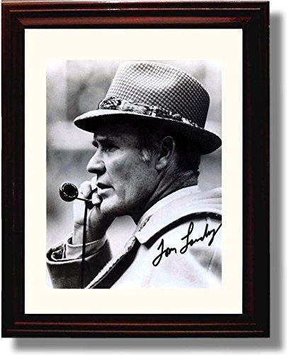 8x10 Framed Tom Landry - Dallas Cowboys Autograph Promo Print Framed Print - Pro Football FSP - Framed   