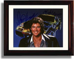 8x10 Framed Knight Rider Autograph Promo Print - David Hasselhoff Framed Print - Television FSP - Framed   