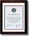Framed Father and Son Autograph Promo Print - Presidential Oath of Office Framed Print - History FSP - Framed   