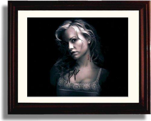 8x10 Framed Anna Paquin and Stephen Moyer Autograph Promo Print Framed Print - Television FSP - Framed   