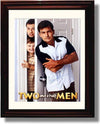 Framed Charlie Sheen Autograph Promo Print - Two And A Half Men Framed Print - Television FSP - Framed   