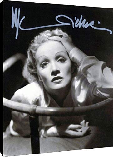 Metal Wall Art:  Marlene Dietrich Autograph Print Metal - Movies FSP - Metal   