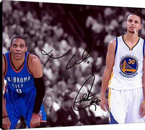Acrylic Wall Art:   Stephen Curry, Michael Westbrook - Warriors - Autograph Print Acrylic - Basketball FSP - Acrylic   