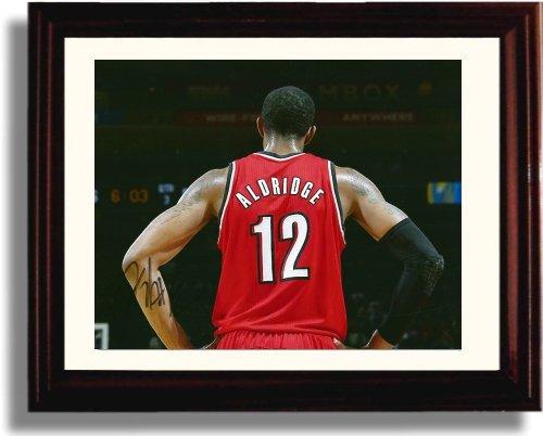 8x10 Framed LaMarcus Aldridge Autograph Promo Print - Portland Trailblazers Framed Print - Pro Basketball FSP - Framed   