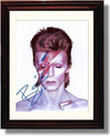 Framed David Bowie "Aladdin Sane" Autograph Promo Print Framed Print - Music FSP - Framed   