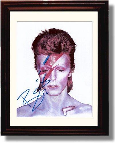 8x10 Framed David Bowie "Aladdin Sane" Autograph Promo Print Framed Print - Music FSP - Framed   
