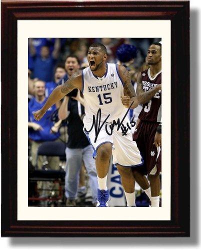 Unframed Demarcus Cousins Autograph Promo Print - Kentucky Wildcats Unframed Print - College Basketball FSP - Unframed   