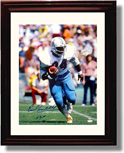 8x10 Framed Earl Campbell - Houston Oilers "HOF" Autograph Promo Print Framed Print - Pro Football FSP - Framed   