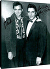 Floating Canvas Wall Art:   Johnny Cash and Elvis Presley Autograph Print Floating Canvas - Music FSP - Floating Canvas   