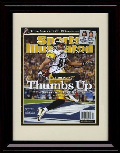 8x10 Framed Hines Ward - Pittsburgh Steelers SI Autograph Promo Print - Thumbs Up! Framed Print - Pro Football FSP - Framed   