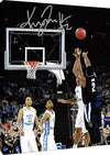 Floating Canvas Wall Art:   2016 Villanova Kris Jenkins The Shot Autograph Print Floating Canvas - College Basketball FSP - Floating Canvas   