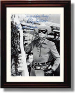 16x20 Framed Lone Ranger Autograph Promo Print - Black and White Gallery Print - Television FSP - Gallery Framed   