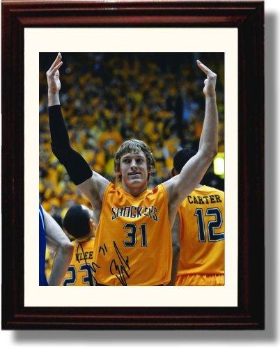 Framed 8x10 Ron Baker Autograph Promo Print - Wichita State Shockers Framed Print - College Basketball FSP - Framed   