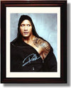 8x10 Framed Dwayne the Rock Johnson Autograph Promo Print Framed Print - Movies FSP - Framed   