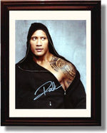 8x10 Framed Dwayne the Rock Johnson Autograph Promo Print Framed Print - Movies FSP - Framed   