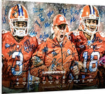 Canvas Wall Art:  2018 Clemson Tigers National Champs Autograph Print Canvas - College Football FSP - Canvas   