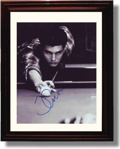 8x10 Framed Tom Cruise Autograph Promo Print - The Color of Money Framed Print - Movies FSP - Framed   