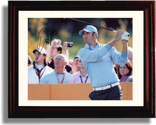 Framed Dustin Johnson Autograph Promo Print Framed Print - Golf FSP - Framed   