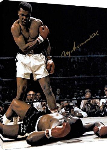 Floating Canvas Wall Art:   Muhammad Ali Autograph Print Floating Canvas - Boxing FSP - Floating Canvas   