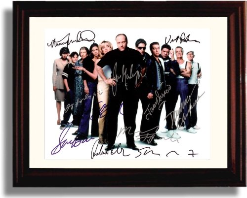Unframed Sopranos Autograph Promo Print - Sopranos Cast Unframed Print - Television FSP - Unframed   