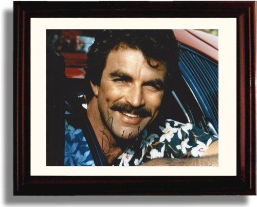 8x10 Framed Tom Selleck Autograph Promo Print Framed Print - Movies FSP - Framed   