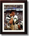 Framed Joe Namath - New York Jets Autograph Promo Print - Broadway Joe Answers the Call Framed Print - Pro Football FSP - Framed   
