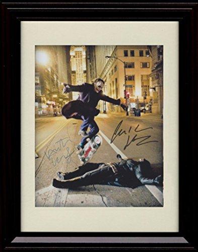 8x10 Framed Heath Leger and Christian Bale Autograph Promo Print - The Dark Knight Rises Framed Print - Movies FSP - Framed   