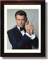8x10 Framed Pierce Brosnan Autograph Promo Print - James Bond Framed Print - Movies FSP - Framed   