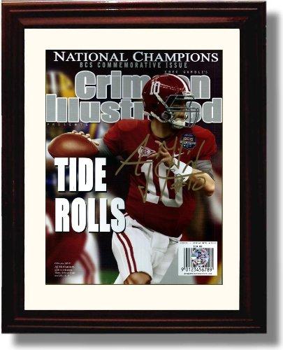 Alabama Crimson Tide 2012 Champions Unframed A.J. McCarron "Tide Rolls" Autograph Print Unframed Print - College Football FSP - Unframed   