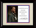 8x10 Framed Ulysses S. Grant Autograph Promo Print - Inspirational Quote Framed Print - History FSP - Framed   