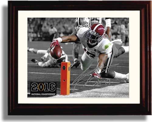16x20 Gallery Frame Kenyan Drake TD Dive 16x20 Gallery Frame Autograph Promo Print - Amazing Play! Gallery Print - College Football FSP - Gallery Framed   
