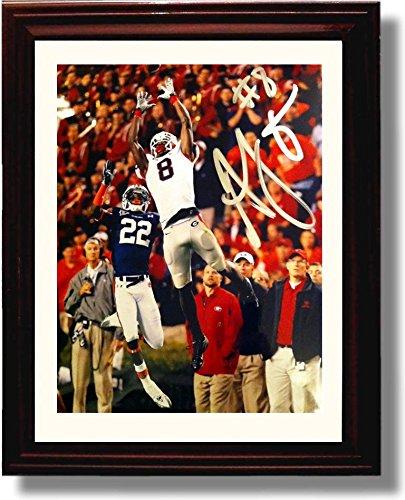 Unframed Georgia Bulldogs "Leaping Catch" A.J. Greene Autograph Promo Print Unframed Print - College Football FSP - Unframed   
