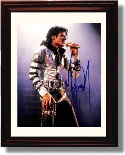 8x10 Framed Michael Jackson Autograph Promo Print Framed Print - Music FSP - Framed   