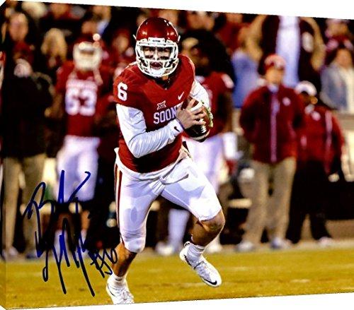 Floating Canvas Wall Art: Baker Mayfield, Oklahoma Sooners Autograph Print Floating Canvas - College Football FSP - Floating Canvas   