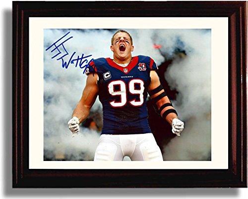 8x10 Framed JJ Watt - Houston Texans Autograph Promo Print Framed Print - Pro Football FSP - Framed   