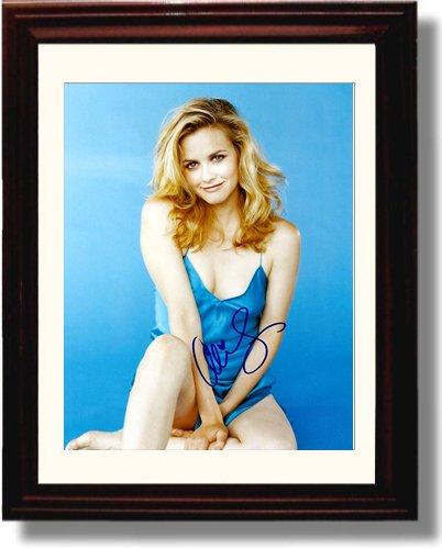 Framed Alicia Silverstone Autograph Promo Print - Blue Framed Print - Movies FSP - Framed   