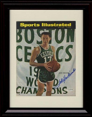 8x10 Framed John Havlicek SI Autograph Promo Print - 5/9/1966 - Boston Celtics Framed Print - Pro Basketball FSP - Framed   