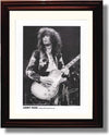 Framed Jimmy Page B&W Autograph Promo Print Framed Print - Music FSP - Framed   
