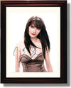 8x10 Framed Zooey Deschanel Autograph Promo Print - Portrait Framed Print - Television FSP - Framed   