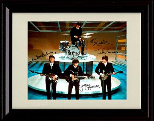 8x10 Framed Beatles Autograph Promo Print Framed Print - Music FSP - Framed   