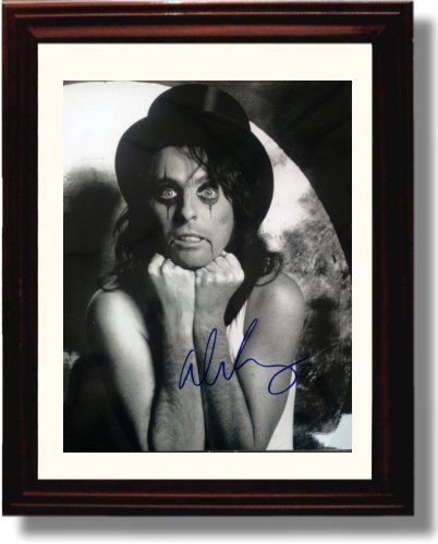 8x10 Framed Alice Cooper Autograph Promo Print Framed Print - Music FSP - Framed   