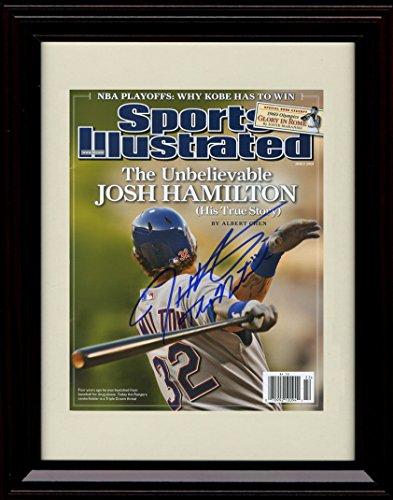 Framed 8x10 Josh Hamilton SI Autograph Replica Print Framed Print - Baseball FSP - Framed   