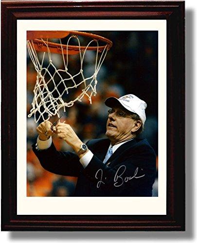Framed 8x10 Syracuse Jim Boeheim "Cutting the Net" Championship Autograph Promo Print Framed Print - College Basketball FSP - Framed   