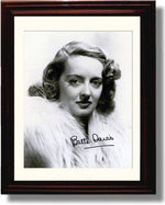 Framed Bette Davis Autograph Promo Print Framed Print - Movies FSP - Framed   