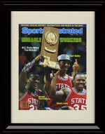 16x20 Framed "Miracle Workers" SI Autograph Promo Print - NC State - 5/11/1983 Gallery Print - College Basketball FSP - Gallery Framed   
