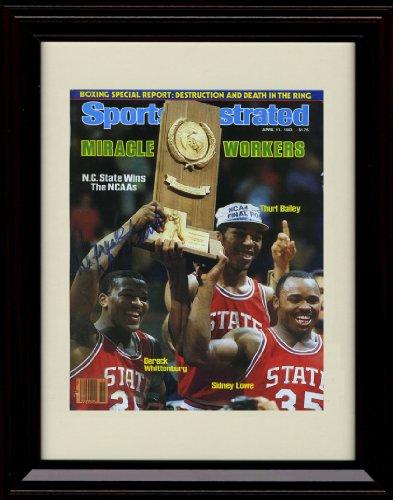 16x20 Framed "Miracle Workers" SI Autograph Promo Print - NC State - 5/11/1983 Gallery Print - College Basketball FSP - Gallery Framed   