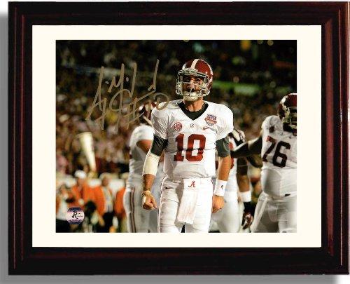 Framed 8x10 Alabama Crimson Tide A.J. McCarron Autograph Celebration Photo Framed Print - College Football FSP - Framed   