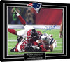 Floating Canvas Wall Art:   Julian Edelman Autograph Print - Amazing Catch! Floating Canvas - Football FSP - Floating Canvas   